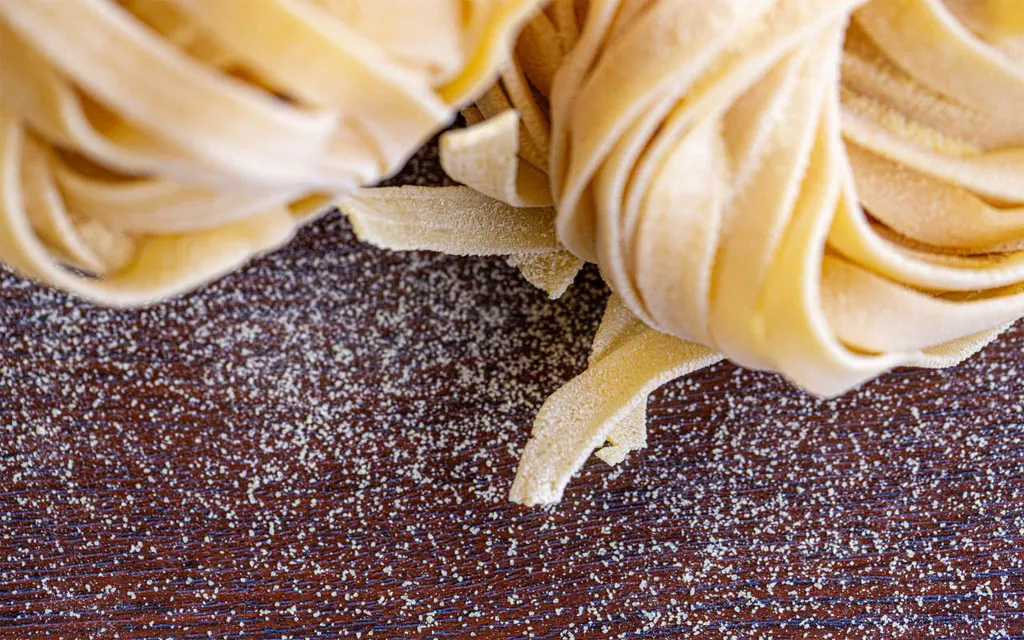 hand-made fettuccine
